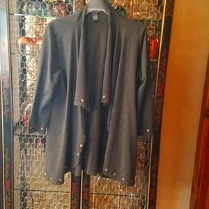 Women's cardigan, gray, L